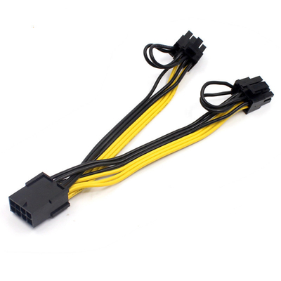 Fio Calibre de diâmetro de fios do porto 18 de Parts 8 Pin Psu Cable 2 do mineiro de PCIE 8p Asic