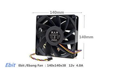 qualidade  Ebit Ebang E12 44t Avalon 1066 50t Asic Miner Cooler Cooling Fan For Mining Rig 12V 4.0A fábrica