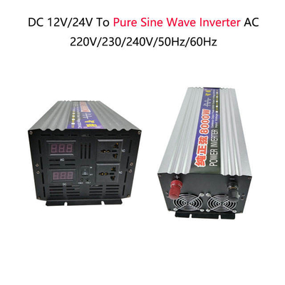 C.C. 12V 24V 48V 60V do fornecedor 8kw de China à onda de seno pura da C.A. 220V 50Hz fora do inversor 8000W da grade