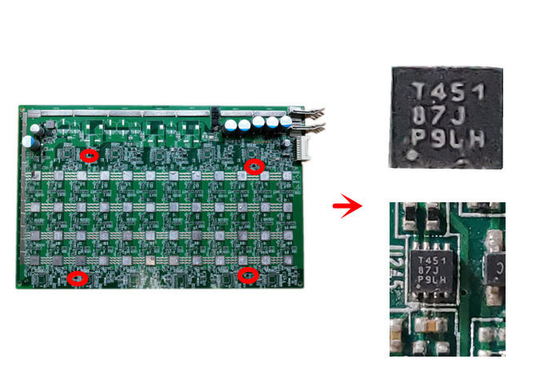 Os circuitos integrados característicos da aplicação Antminer de Tmp451 BTC Asics picam o sensor de temperatura da placa