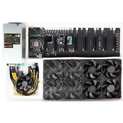 847 pro cartão-matriz Rig Case Box de Gpu Riserless do caso de mineração 8 do chassi GPU