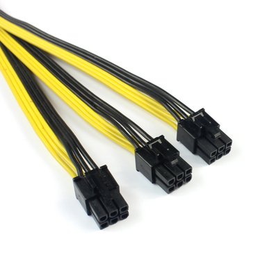 Cabo do divisor do cabo de alimentação do divisor do cabo de extensão da maneira de S7 S9 3 para o mineiro PCIe PCI Express de BTC